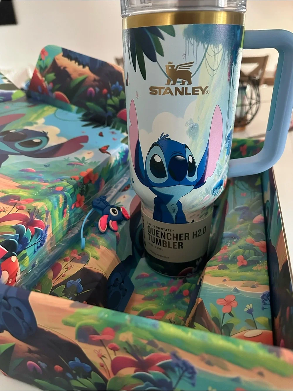 Stanley Blue Stitch Quencher Tumbler - Picture 2 of 7